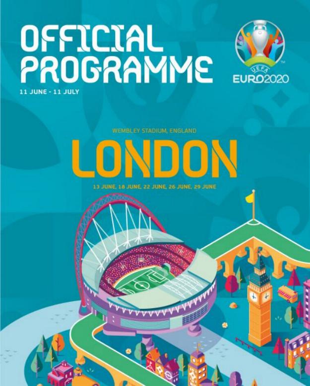 EURO 2020 OFFICIAL TOURNAMENT PROGRAMME - LONDON EDITION